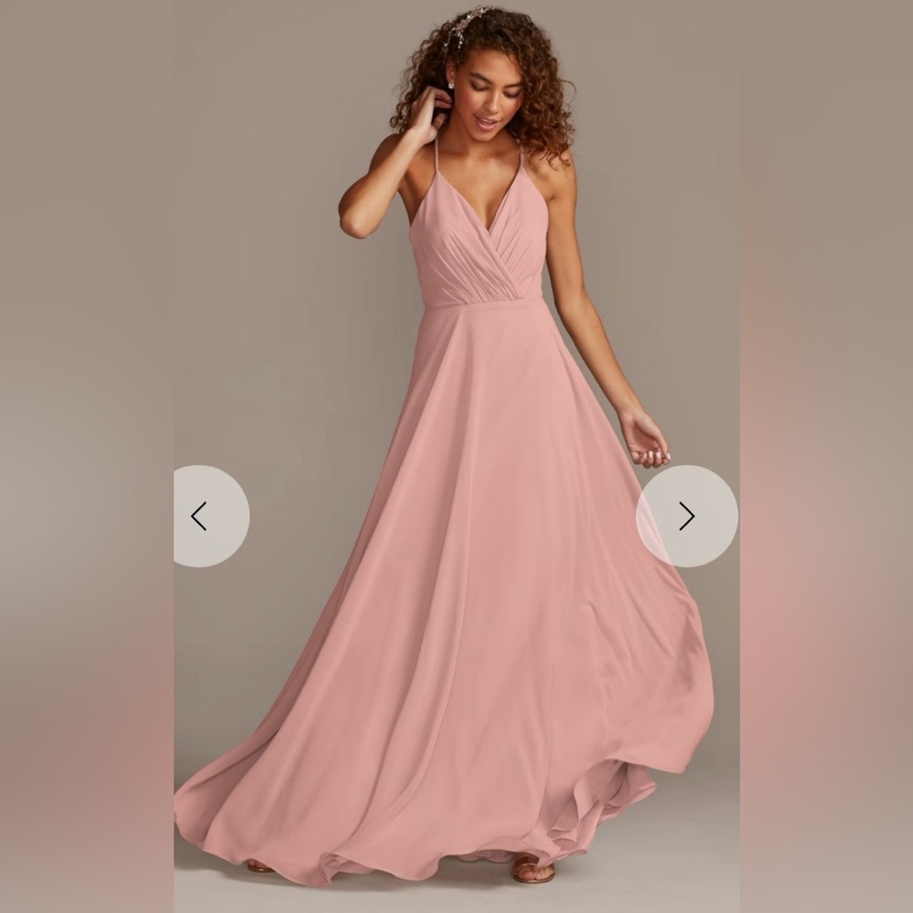 David’s Bridal Bridesmaid Dress (Ballet colour)